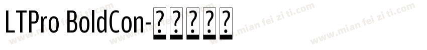 LTPro BoldCon字体转换